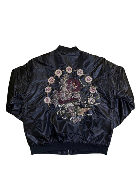 Oni Sukajan Embroidered Bomber Jacket
