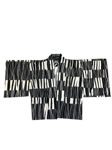 One of a Kind Handmade Black White Haori by Blim