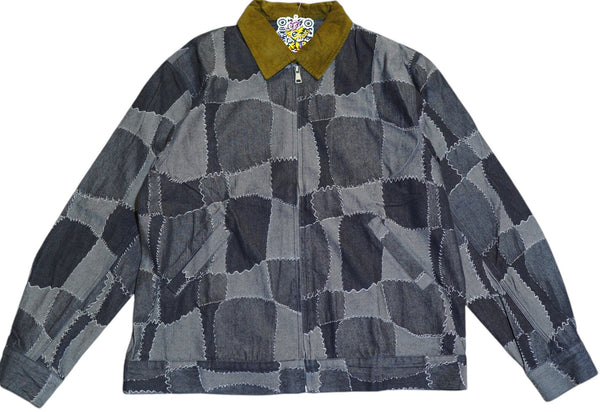 Blue checker Denim Jacket