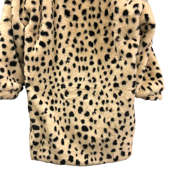 BACK IN STOCK Dalmation Faux Fur Hooded Jacket