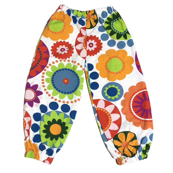 Custom Flower Power Cotton Balloon Pant by Blim