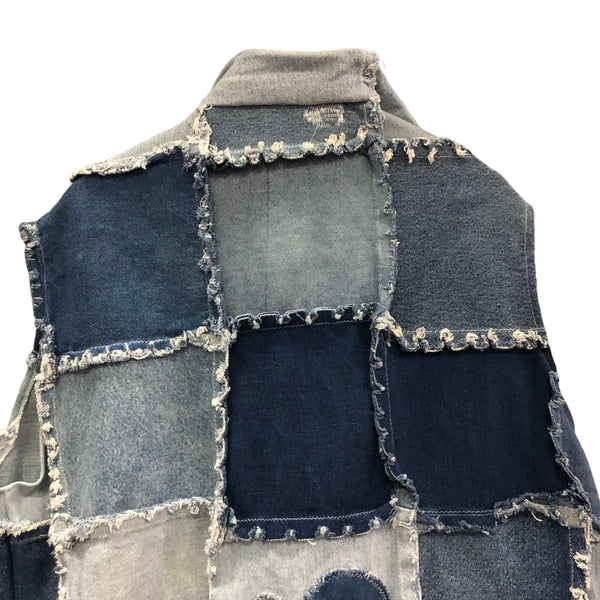 Handmade Custom Patch Denim Vest