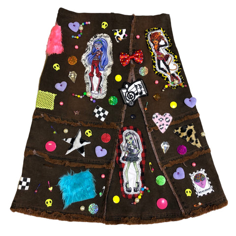 Hand embellished OOAK Skirt by Zealot