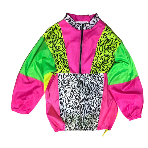 Neon Colorblock Nylon Jacket by Pattern Nation
