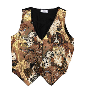 Vintage Dog Tapestry Vest