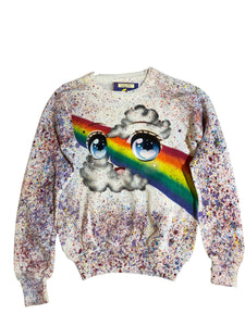 Rainbow Face Splatter Sweater by Blim x Jam Jams