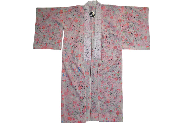 Custom Splatter Pale Pink Sakura Vintage Nagajuban