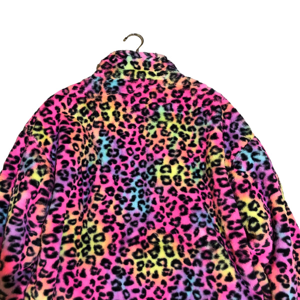 BACK IN STOCK Rainbow Leopard Fleece Jacket