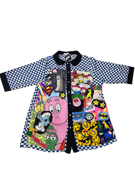 Hand Upcycled button up by Zealot