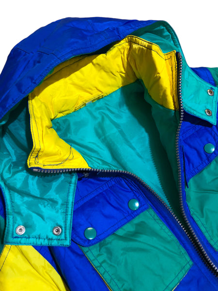 Vintage Royal Blue Teal Snow suit from Japan