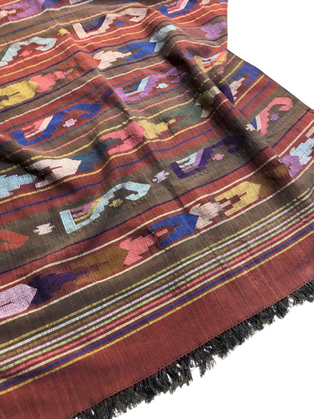 Blim Upcycled Woven Boho Poncho