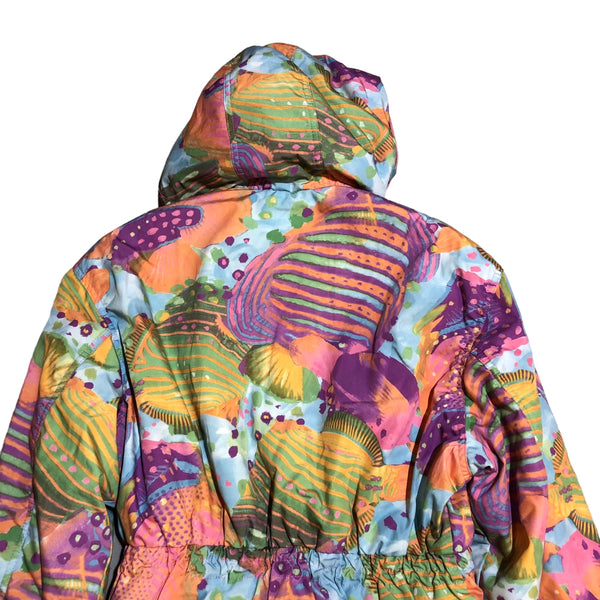 Abstract Design Vintage Hooded Jacket by Phenix
