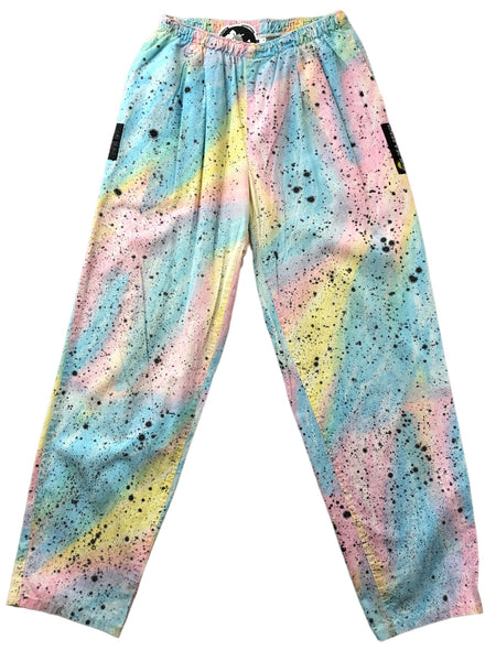 Hand Splattered Rainbow Track Pants