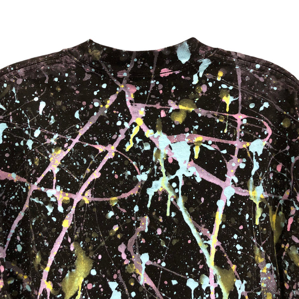 Bart and Lisa Hand Splatter Glow Crop Top by Blim