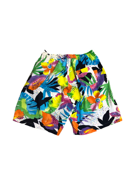 Vintage 80s Tropical Cotton Shorts