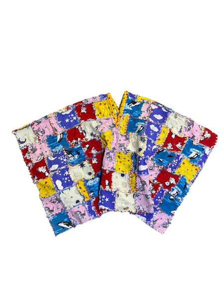 Blim Upcycled Quilted Kidcore Poncho