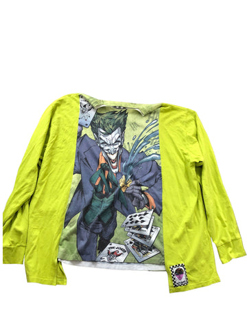 Upcycled Joker Long sleeve Shirt by Zealot