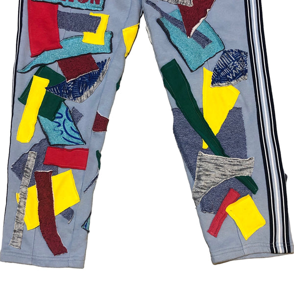 Hand Patchwork French Terry pant by Pattern Nation