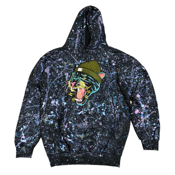 Hand Splattered Embellished Hoodie by Blim