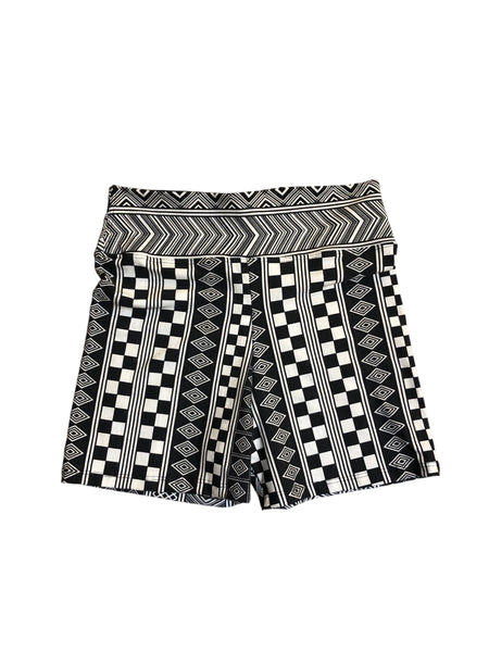 Blim Black and white  Printed Booty shorts