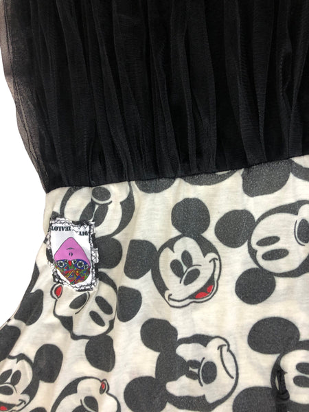 Hand Upcycled Mickey Hoody Dress by Zealot