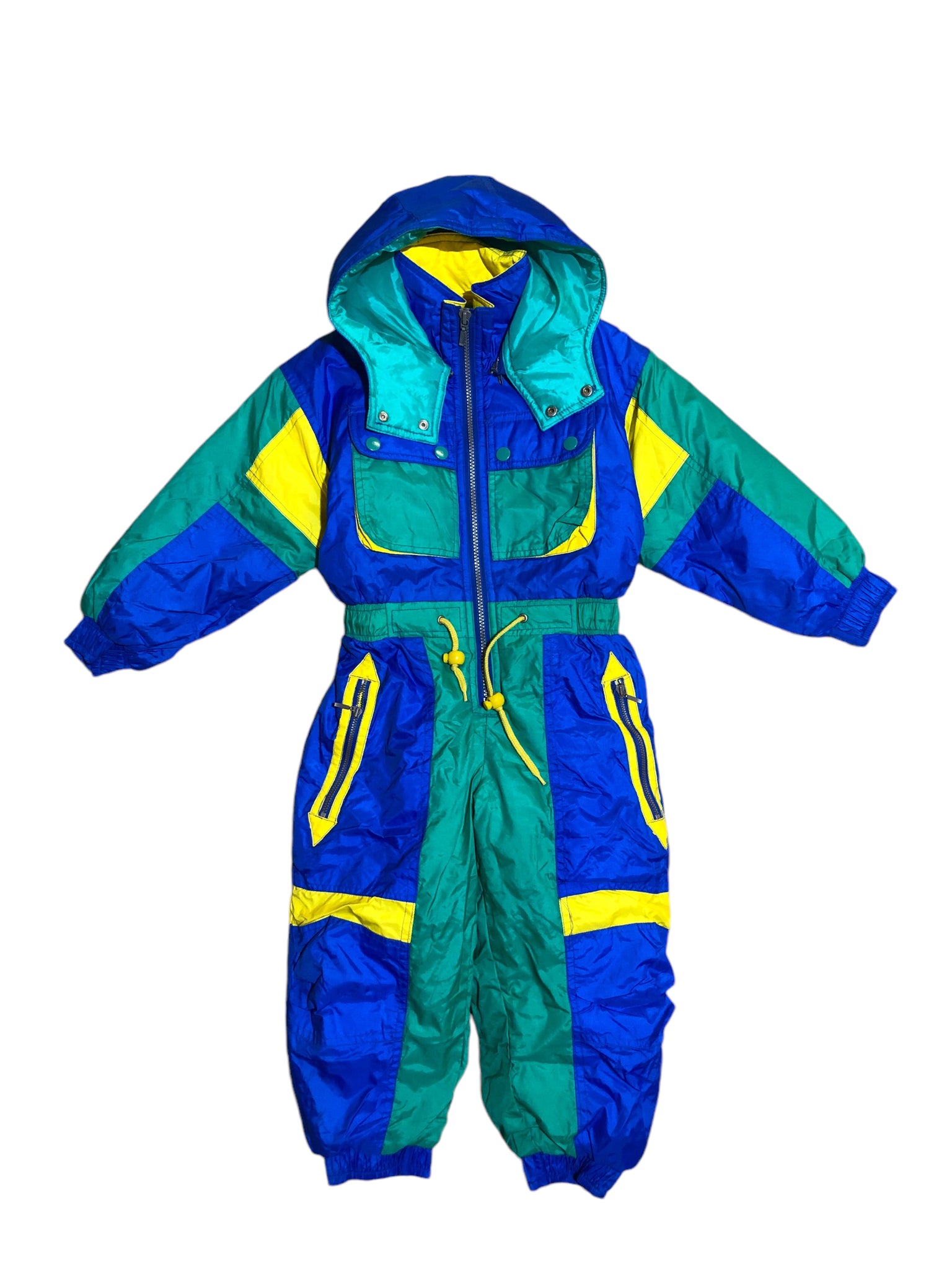 Vintage Royal Blue Teal Snow suit from Japan