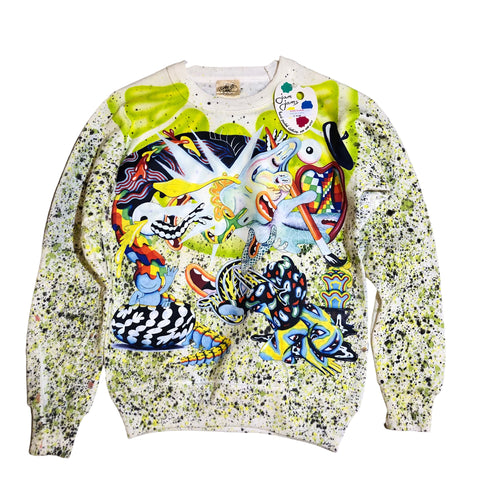 OOAK Splatter Sweater by Dang Olson x Blim