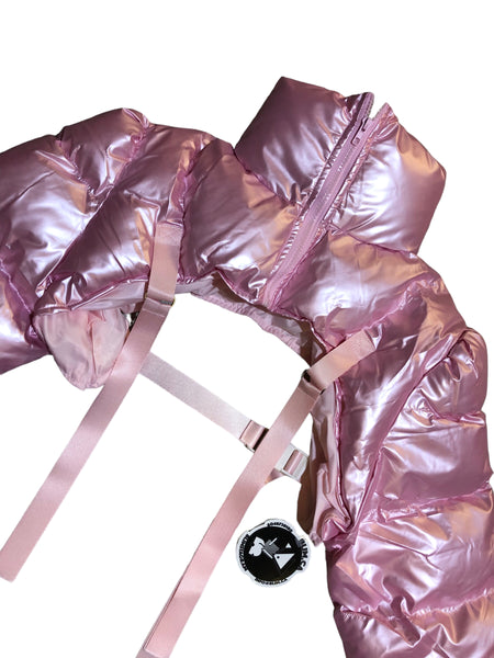 Pink Shimmer Puffer Sleeve