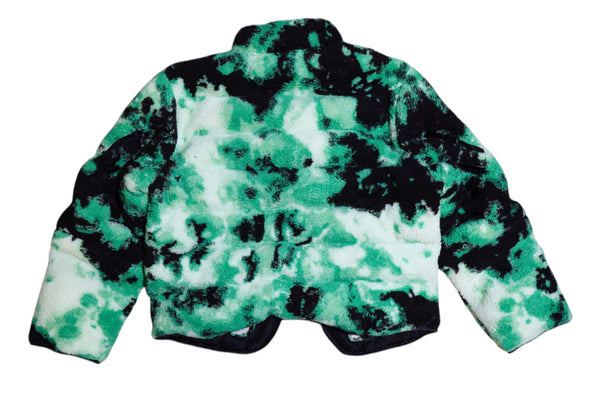Fleece Camo Skeleton Puffer Jacket