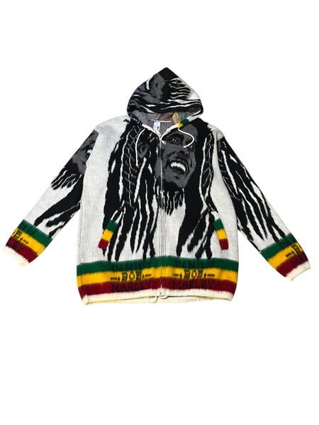 Rare Vintage Bob Marley Fleece Knit Jacket