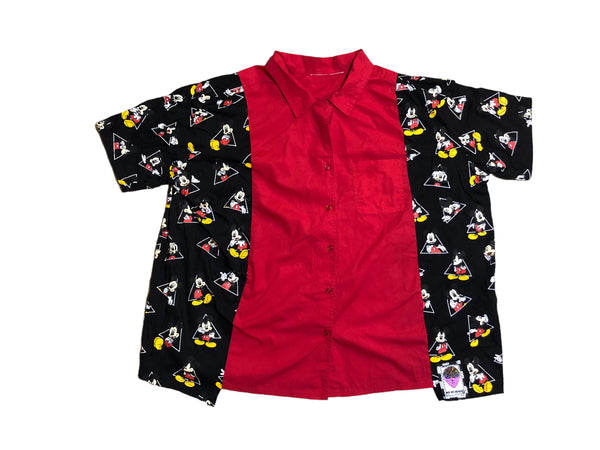 Hand Upcycled Mickey Shirt by Zealot