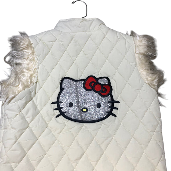 Upcycled Hello Kitty Quilted Vest