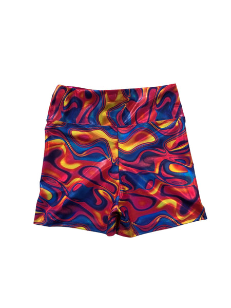 Blim Neon Printed Booty Shorts