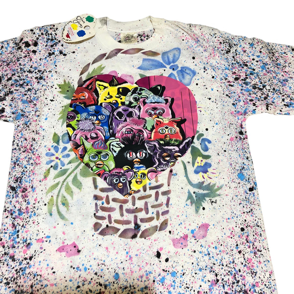 Furby Heart Splatter T by Blim x Jam Jams