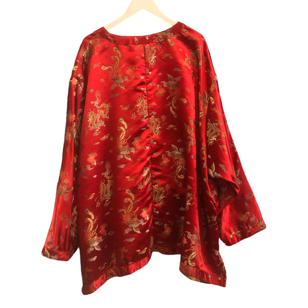 Gold Red Embellished Chinese Jacket