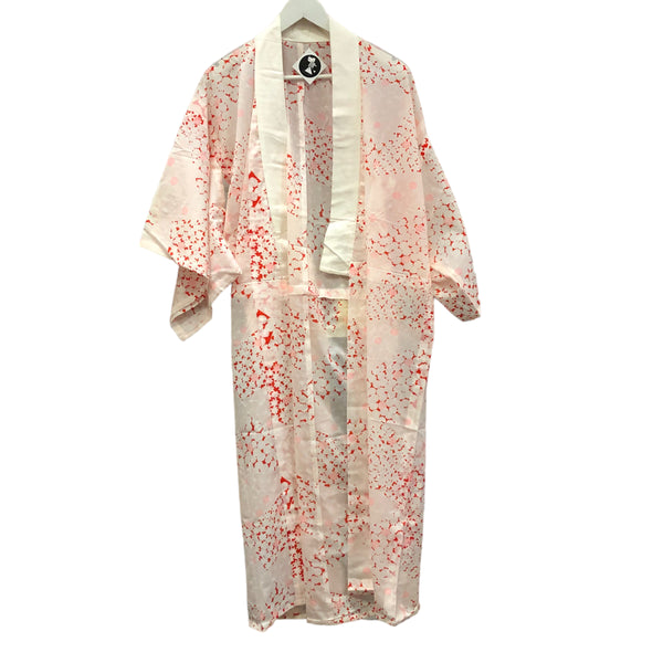 Pink and White Sakura Vintage Nagajuban