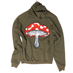 OOAK Embellished Mushroom Hoody