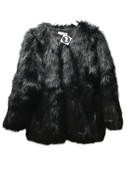 Embellished Witchy Cat faux fur Jacket