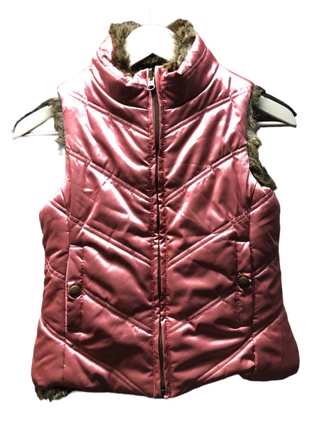 Embellished Shiba Inu faux fur vest