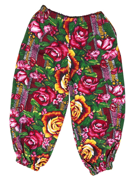 Custom Rose Pattern Cotton Balloon Pant by Blim