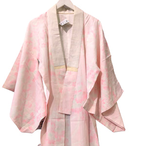 Pale Pink and  White Sakura Vintage Nagajuban