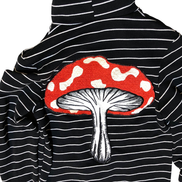 OOAK Embellished Mushroom Hoody