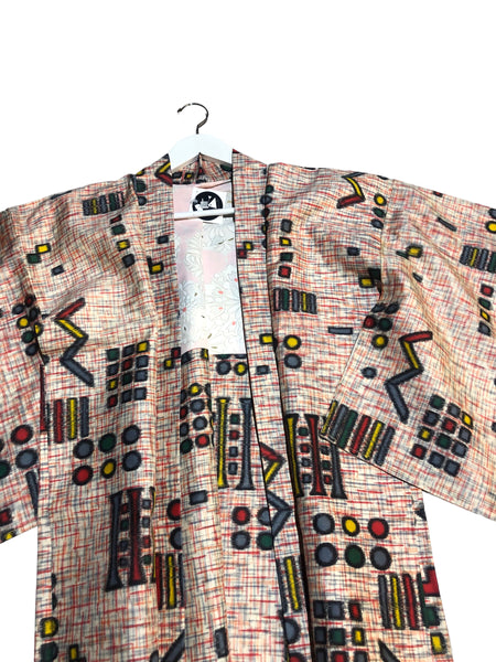 Abstract Pattern Embellished Haori
