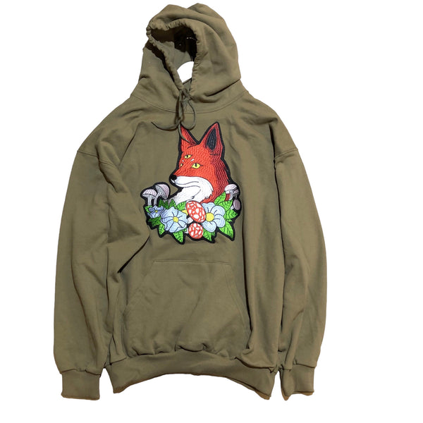 Embellished mushroom Fox hoody