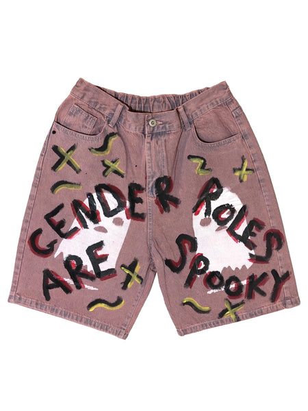 Hand Painted OOAK Denim Shorts by Prettyboy Spice for Blim