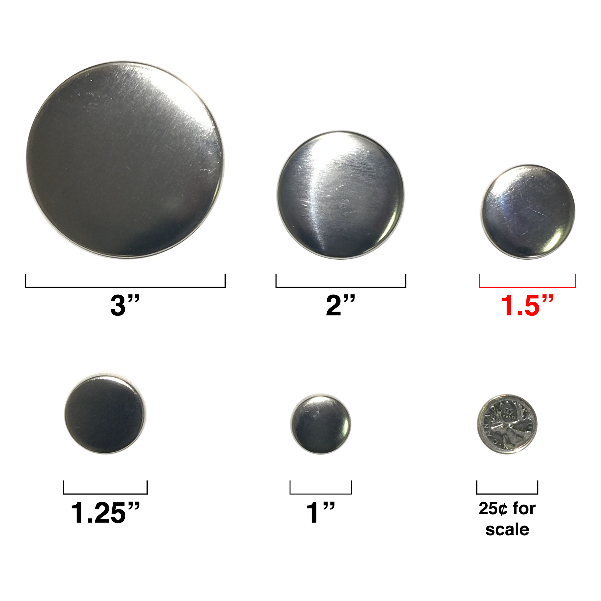 1.5" Button Parts