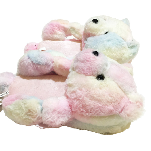 Pastel Bear Soft Slippers