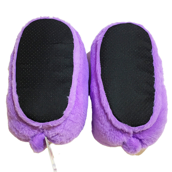 Purple Bear Soft Slippers