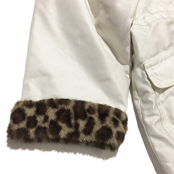 Vintage Steinebronn Puffer leopard faux fur Jacket