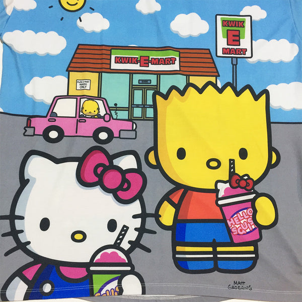 LA Japan x Hello Kitty x Simpsons Collab Sublimated T.